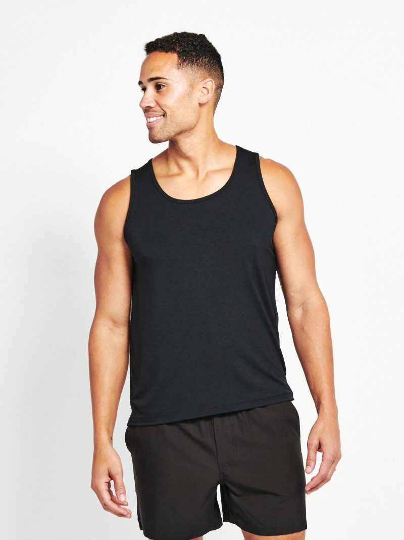 TASC MEN'S RECESS RUNNING TANK CLEARANCE 001 BLACK