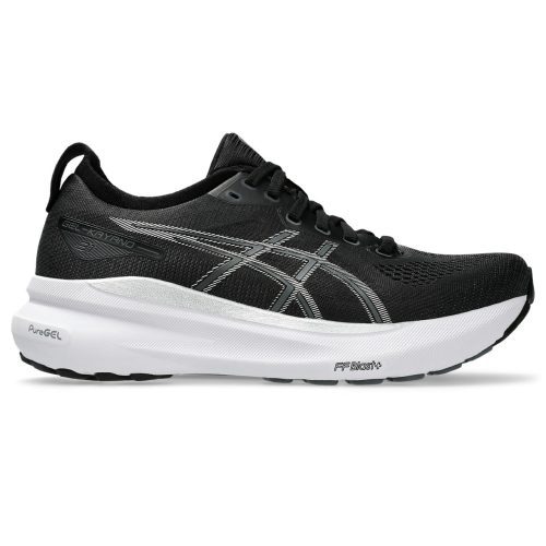 ASICS WOMEN'S KAYANO 31 - B - 002 BLACK/PURE SILVER 5.0