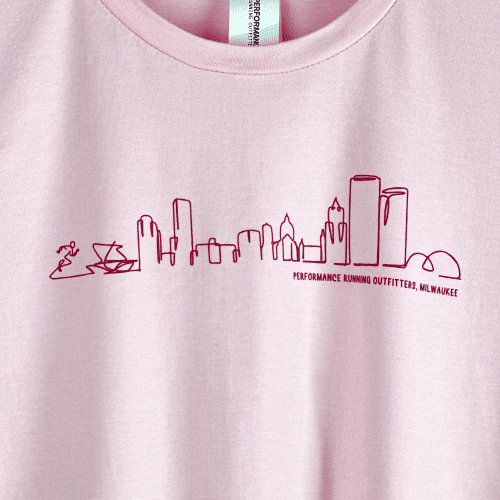 0ae72e06PRO Apparel Womens Skyline ShortSleeveTee LightPink Closeup