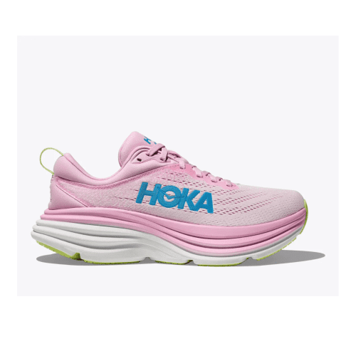 HOKA WOMEN'S BONDI 8 - B - PTWL PINK TWILIGHT/WATERPARK 5.0