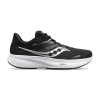 SAUCONY MEN'S RIDE 16 - WIDE 2E - 05 BLACK/WHITE 7.0