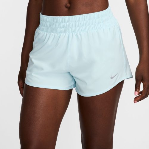 NIKE WOMEN'S DRI FIT ONE SHORT - 474 GLACIER BLUE/REFLECTIVE SILV XS