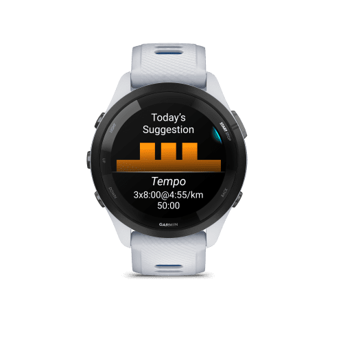 GARMIN FORERUNNER 265 WHITESTONE/TIDAL BLUE