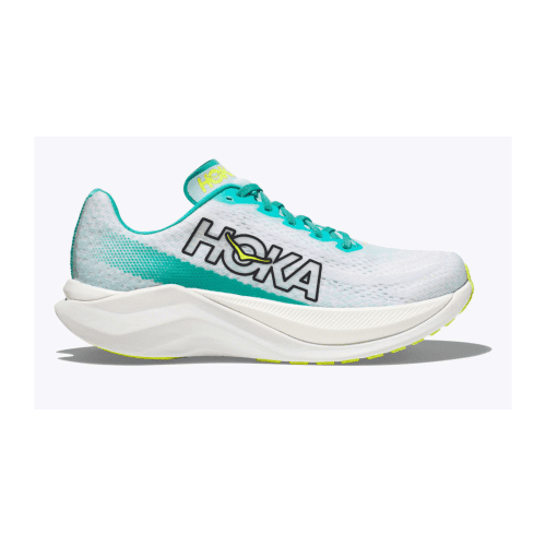 HOKA MEN'S MACH X - D - WBGL WHITE/BLUE GLASS 7.0