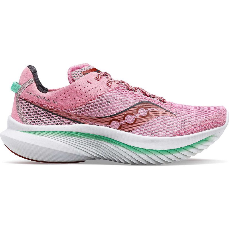 SAUCONY WOMEN'S KINVARA 14 - B - 25 PEONY/SPRIG 5.0