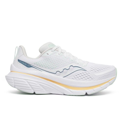 SAUCONY WOMEN'S GUIDE 17 - B - 220 WHITE/PEEL 5.0