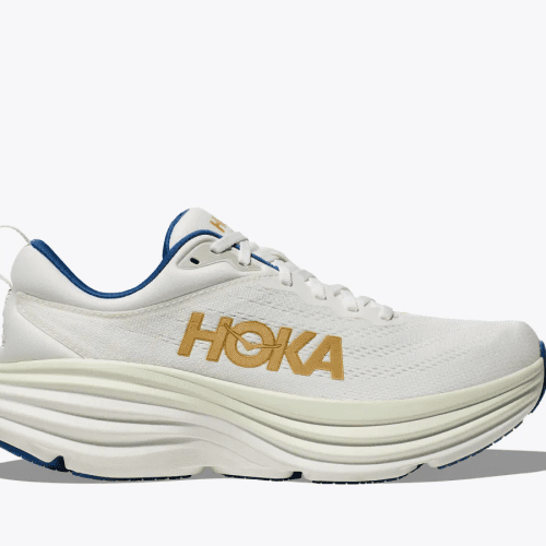 HOKA MEN'S BONDI 8 - D - FTG FROST/GOLD 9.5