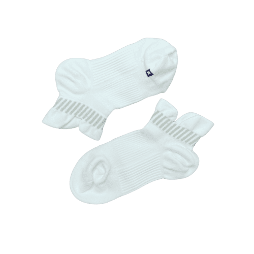 PR GEAR PRO LIGHTWEIGHT NO SHOW TAB SOCK WHITE/GRAY