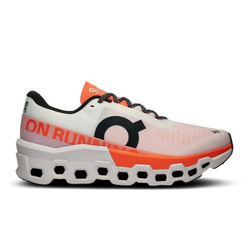 ON RUNNING MEN'S CLOUDMONSTER 2 - D - WHITE/FLAME 7.0