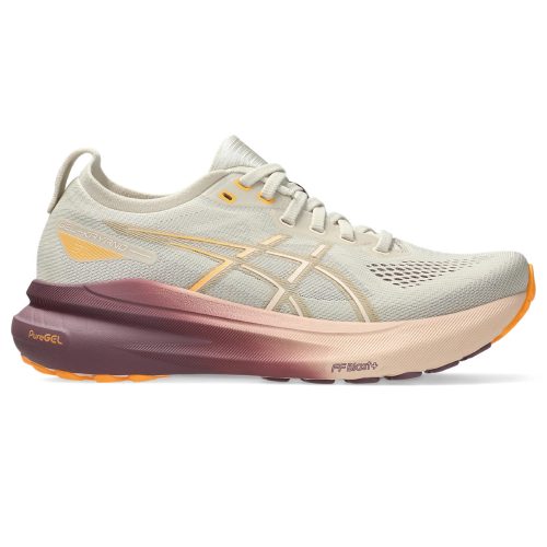 ASICS WOMEN'S KAYANO 31 - B - 250 OATMEAL/PEARL PINK 5.0