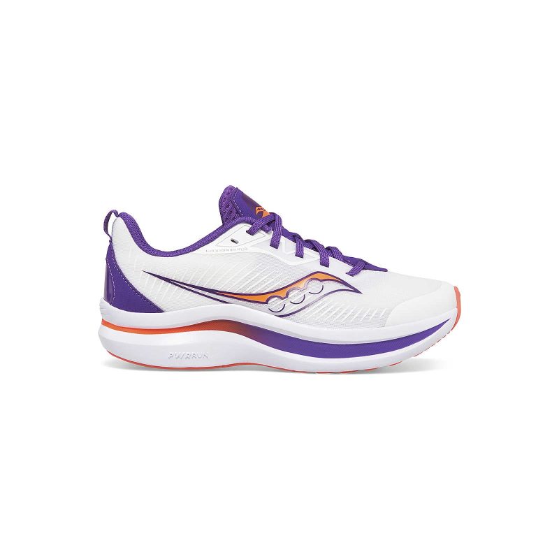 SAUCONY ENDORPHIN KIDZ - WHITE/PURPLE 1.5