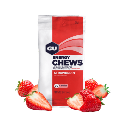 GU SPORTS GU ENERGY CHEWS PACK STRAWBERRY