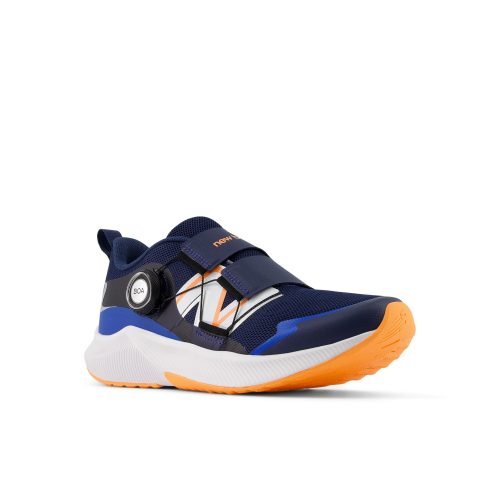 NEW BALANCE KID'S DYNASOFT REVEAL V4 BOA - NO4 NB NAVY WITH HOT MANGO K10.0