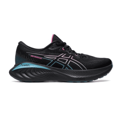 ASICS WOMEN'S CUMULUS 25 GTX - B - 001 BLACK/HOT PINK 5.0