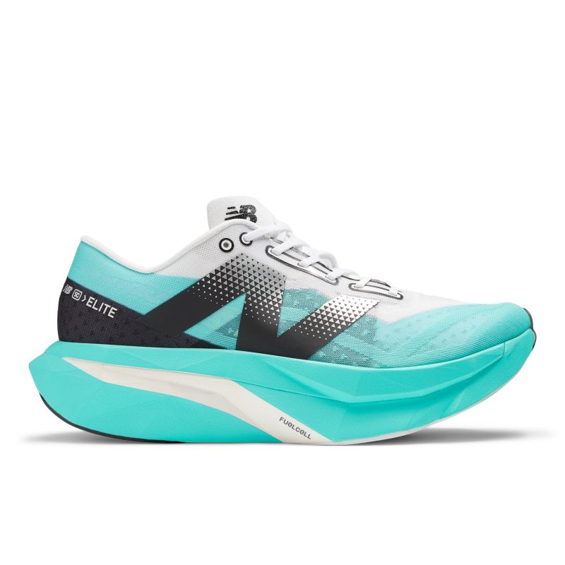 NEW BALANCE WOMEN'S SUPERCOMP ELITE V4 - B - CT4 CYBER JADE WITH WHITE AND BLACK 5.0