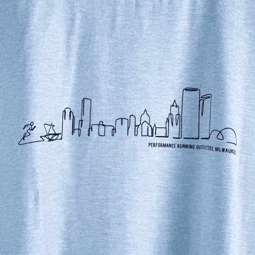 bcff5acdPRO Apparel Mens Skyline ShortSleeveTee LightBlue Closeup