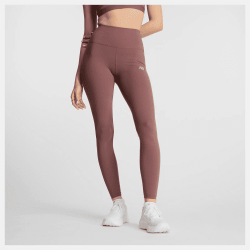 NEW BALANCE WOMEN'S SLEEK HIGH RISE LEGGING 27" - LICORICE XS