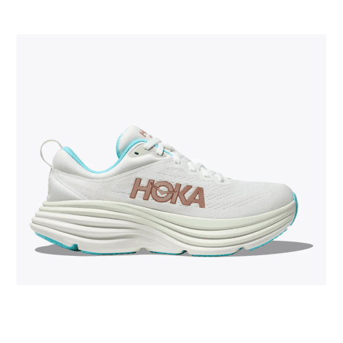 HOKA WOMEN'S BONDI 8 - B - FTRS FROST/ROSE GOLD 5.0