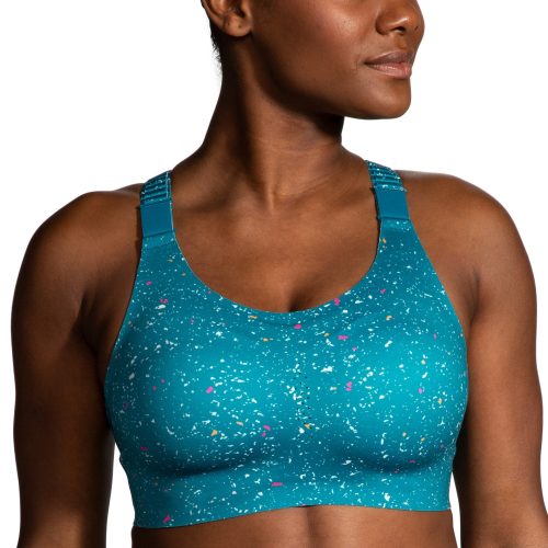 BROOKS WOMEN'S DARE RACERBACK 2.0 - CLEARANCE 464 LAGOON SPECKLE PRINT