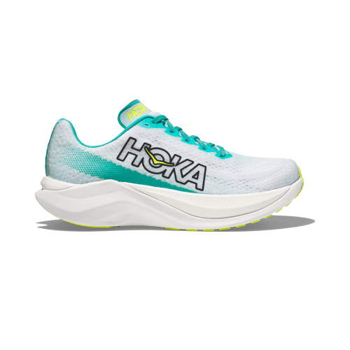 HOKA WOMEN'S MACH X - B - WBGL WHITE/BLUE GLASS 5.0