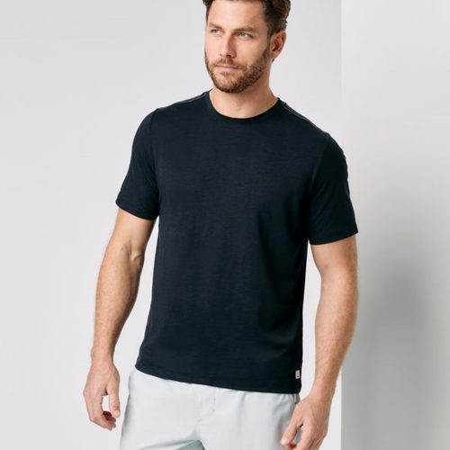 VUORI MEN'S CURRENT TECH TEE - BLK BLACK S