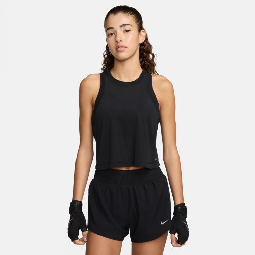 NIKE WOMEN'S ONE CLASSIC DRI-FIT BREATHE TANK - 010 BLACK L