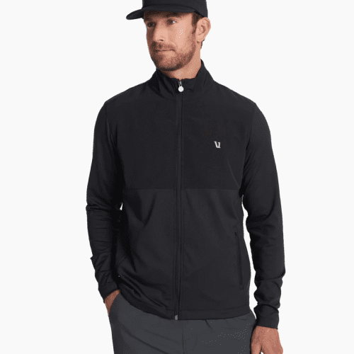 VUORI MEN'S SUNDAY ELEMENT TRACK JACKET - BLK BLACK S