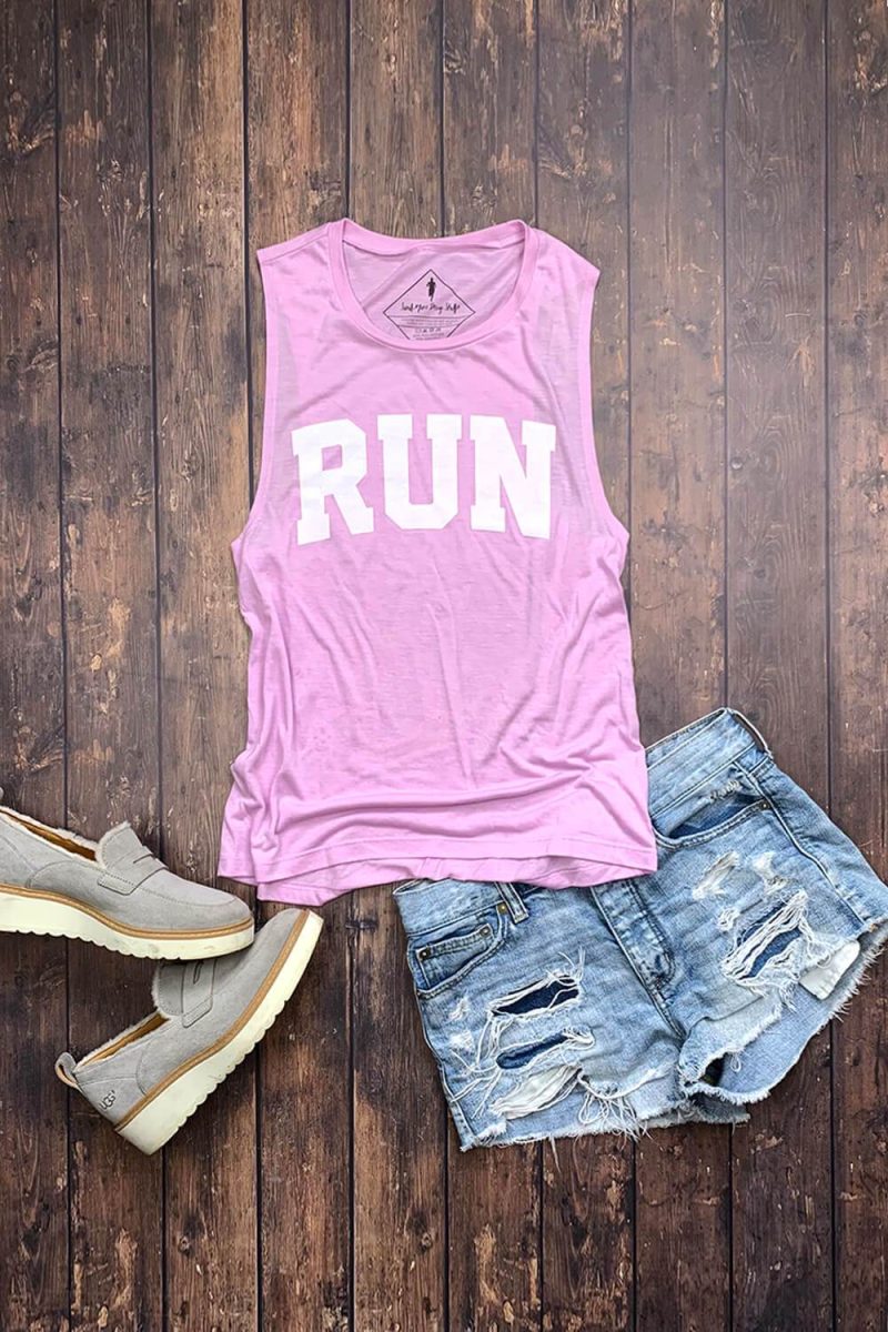 SARAH MARIE DESIGN STUDIO RUN MUSCLE TANK LILAC