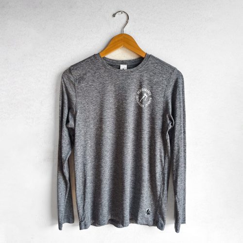 PR GEAR MEN'S PRO LOGO LONG SLEEVE - HEATHER GRAY S